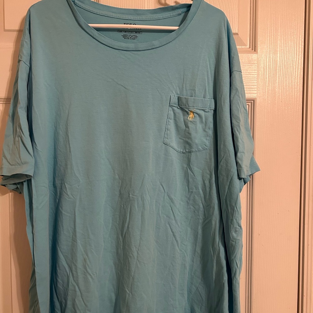 Polo Ralph Lauren Light Blue Short Sleeve Tee Size 3x